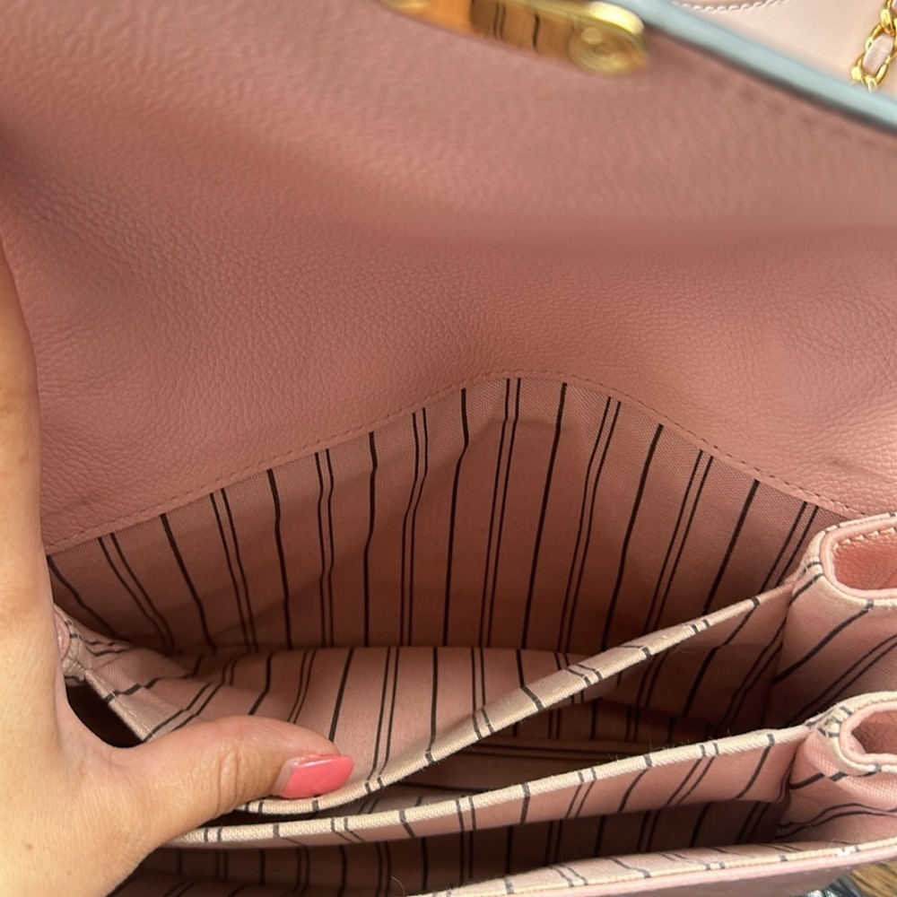 🎀PINK Louis Vuitton Pochette Metis empreinte crossbody purse monogram bag - Picture 15 of 16